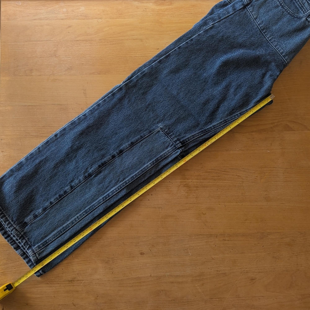 Urban Outfitters DBG High Rise Wide Leg Patchwork Skater Blue Jeans - Picture 11 of 11